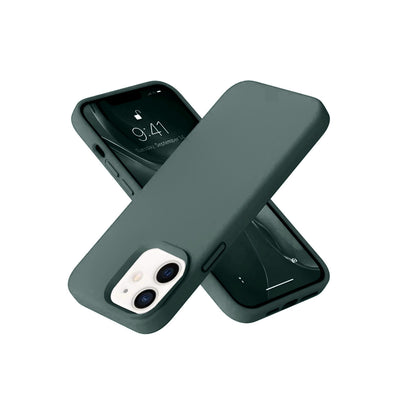 Newface iPhone 12 Kılıf Nano içi Kadife Silikon- Siyah