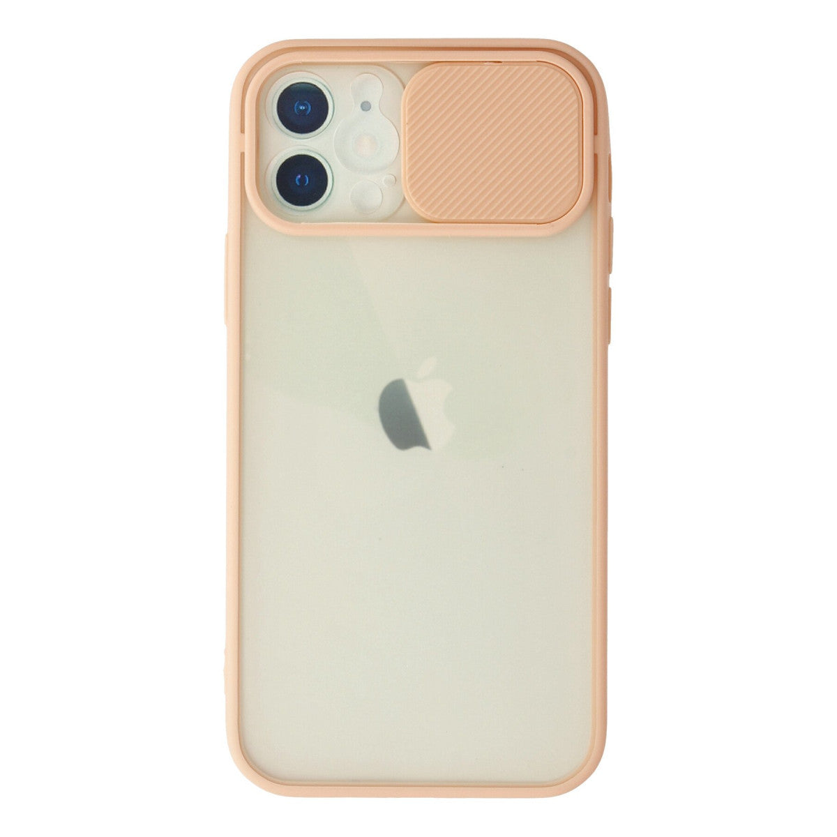 Newface iPhone 12 Kılıf Palm Buzlu Kamera Sürgülü Silikon