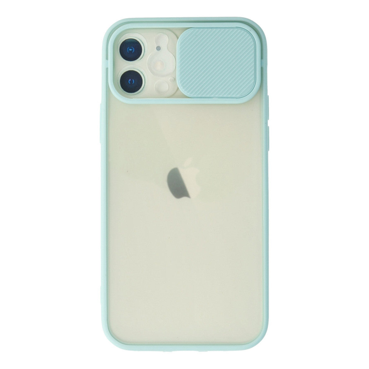 Newface iPhone 12 Kılıf Palm Buzlu Kamera Sürgülü Silikon