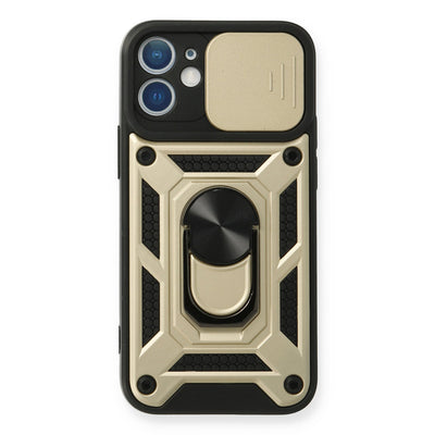 Newface iPhone 12 Kılıf Pars Lens Yüzüklü Silikon