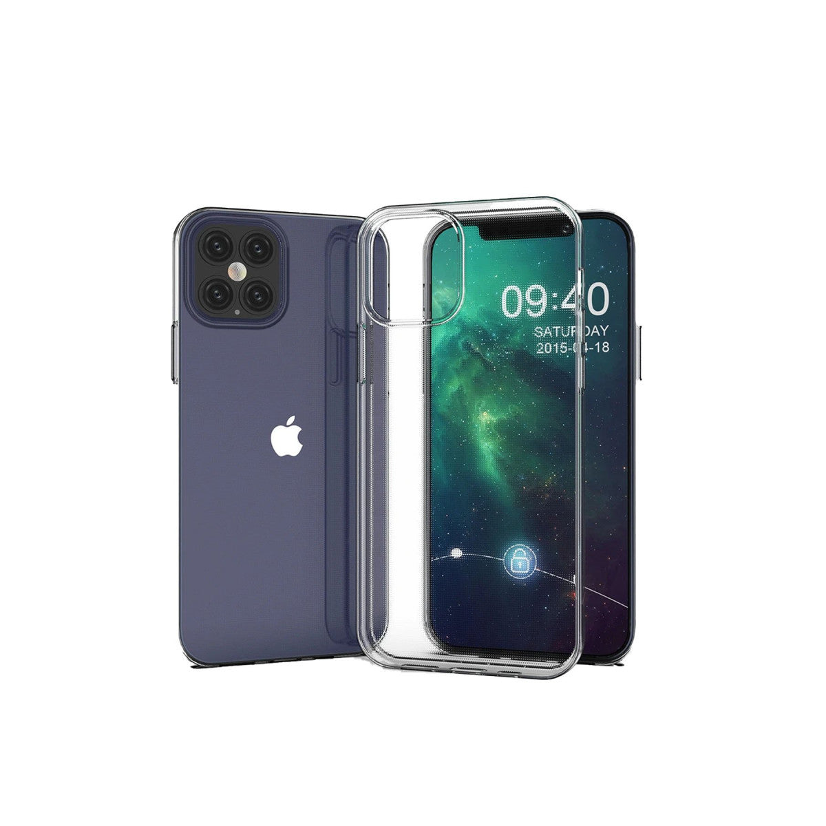 Newface iPhone 12 Mini Kılıf Lüx Şeffaf Silikon
