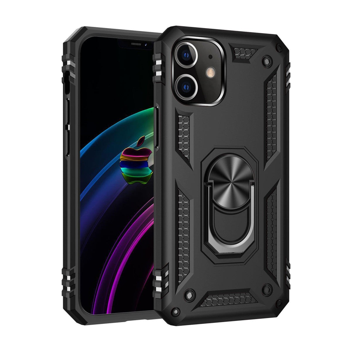 Newface iPhone 12 Mini Kılıf Sofya Yüzüklü Silikon Kapak