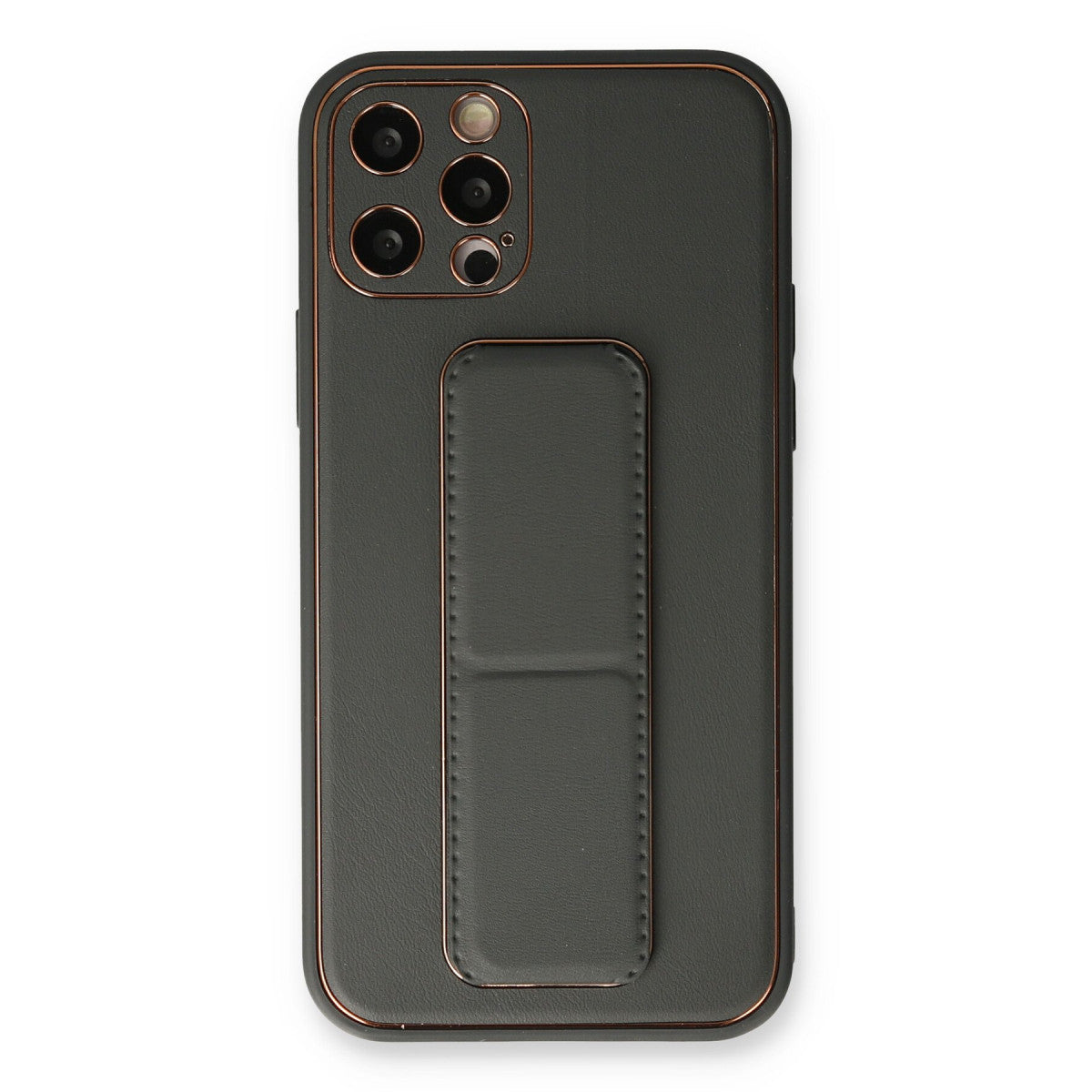 Newface iPhone 12 Pro Kılıf Coco Deri Standlı Kapak