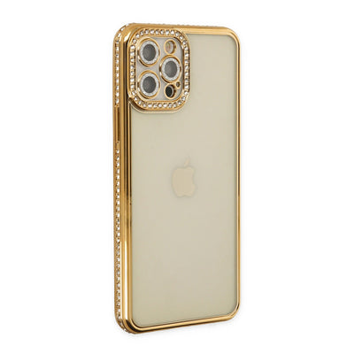Newface iPhone 12 Pro Kılıf Joke Taşlı Silikon