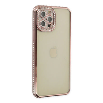 Newface iPhone 12 Pro Kılıf Joke Taşlı Silikon
