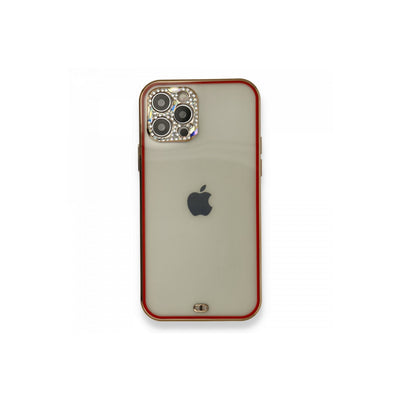 Newface iPhone 12 Pro Kılıf Liva Taşlı Silikon