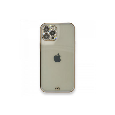 Newface iPhone 12 Pro Kılıf Liva Taşlı Silikon