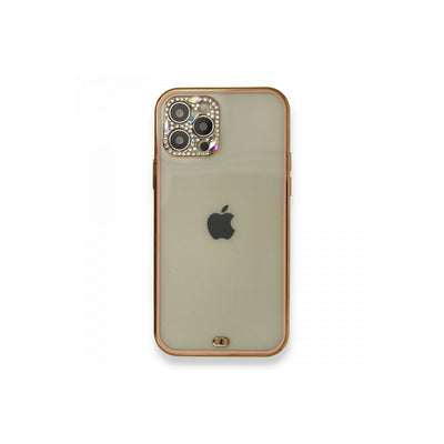 Newface iPhone 12 Pro Kılıf Liva Taşlı Silikon
