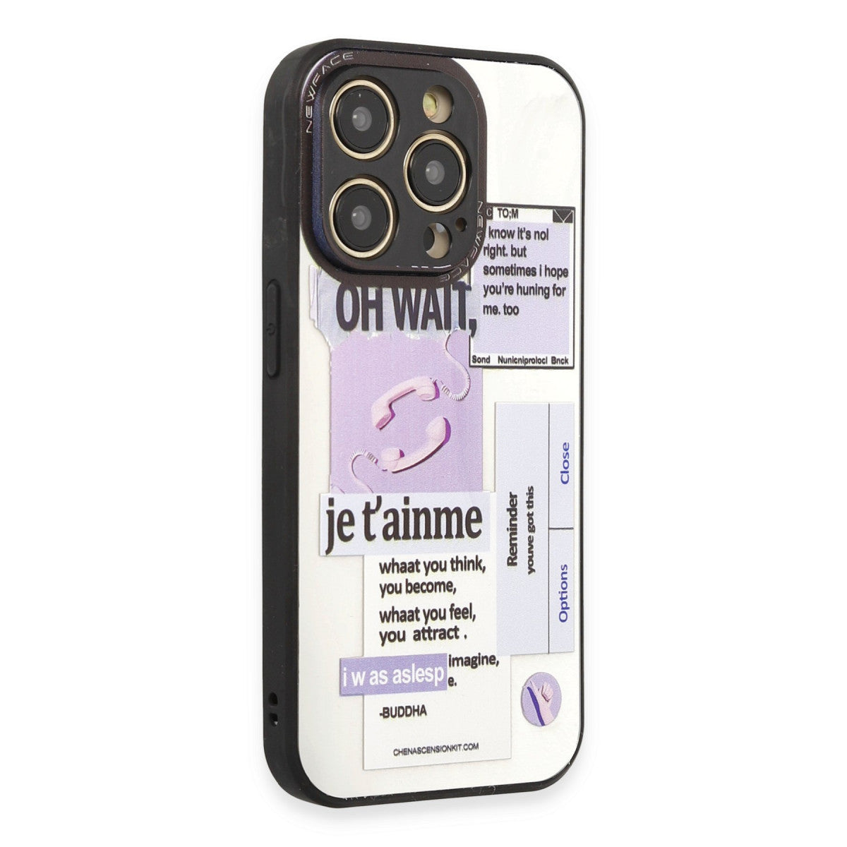 Newface iPhone 12 Pro Kılıf Mirror Desenli Kapak - Mirror