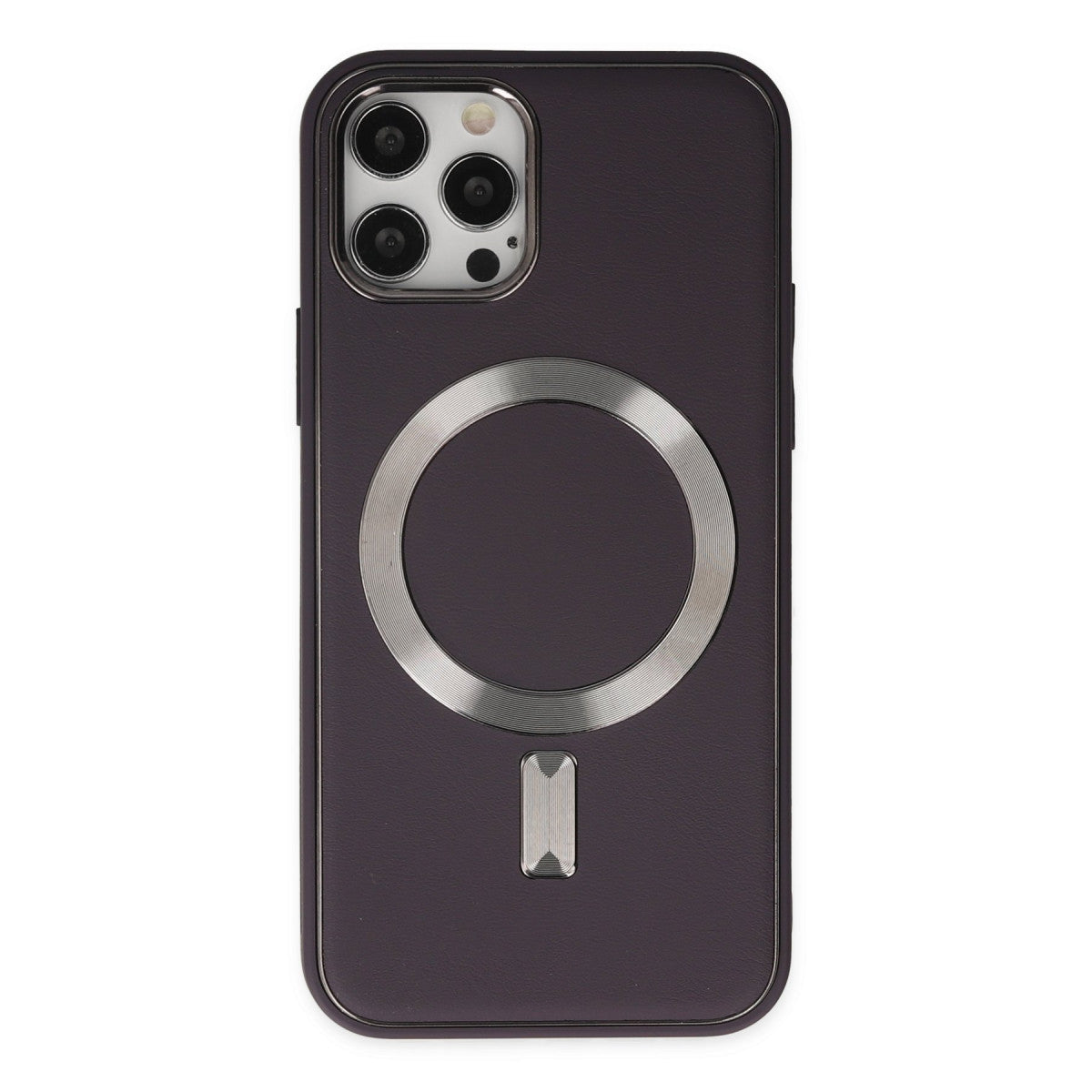 Newface iPhone 12 Pro Max Kılıf Coco Deri Magneticsafe Silikon