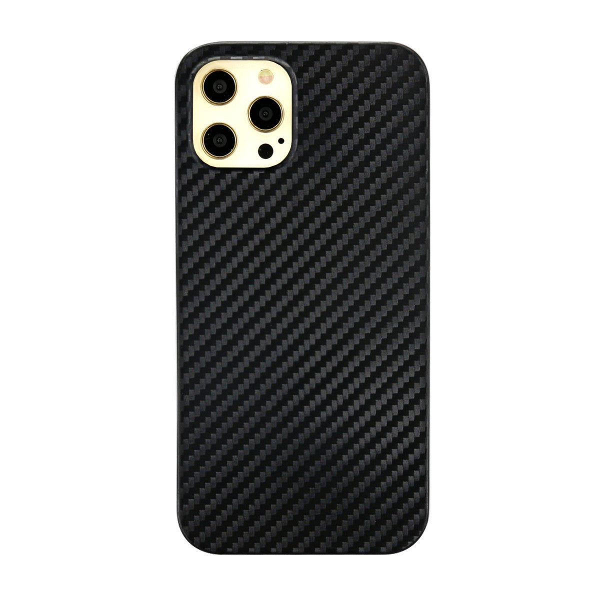 Newface iPhone 12 Pro Max Kılıf Karbon PP Silikon