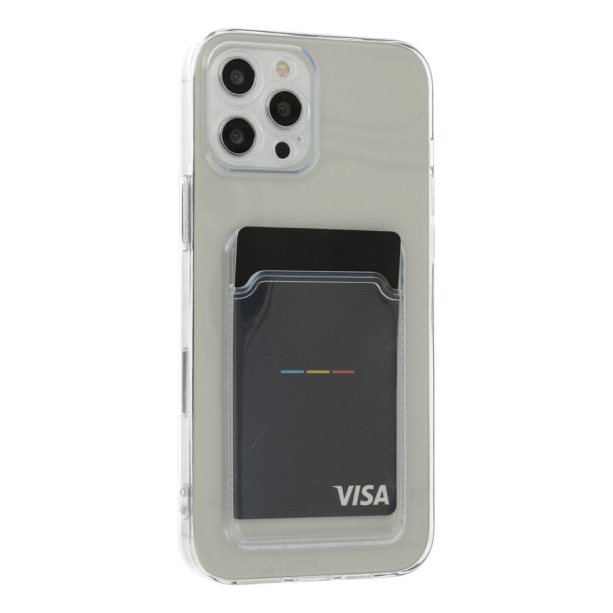 Newface iPhone 12 Pro Max Kılıf Kart Şeffaf Silikon