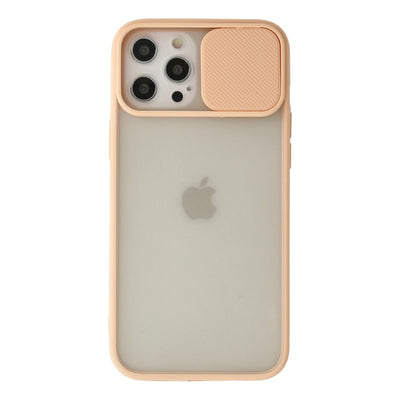Newface iPhone 12 Pro Max Kılıf Palm Buzlu Kamera Sürgülü Silikon