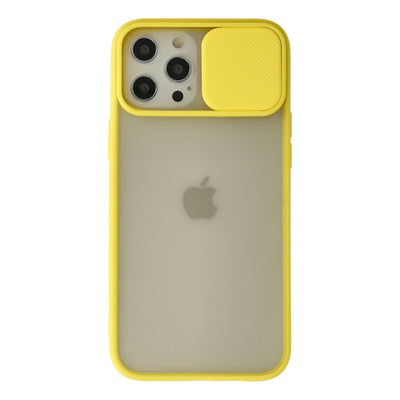 Newface iPhone 12 Pro Max Kılıf Palm Buzlu Kamera Sürgülü Silikon