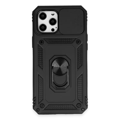 Newface iPhone 12 Pro Max Kılıf Pars Lens Yüzüklü Silikon