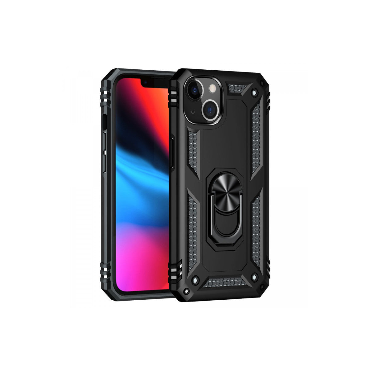 Newface iPhone 13 Kılıf Sofya Yüzüklü Silikon Kapak