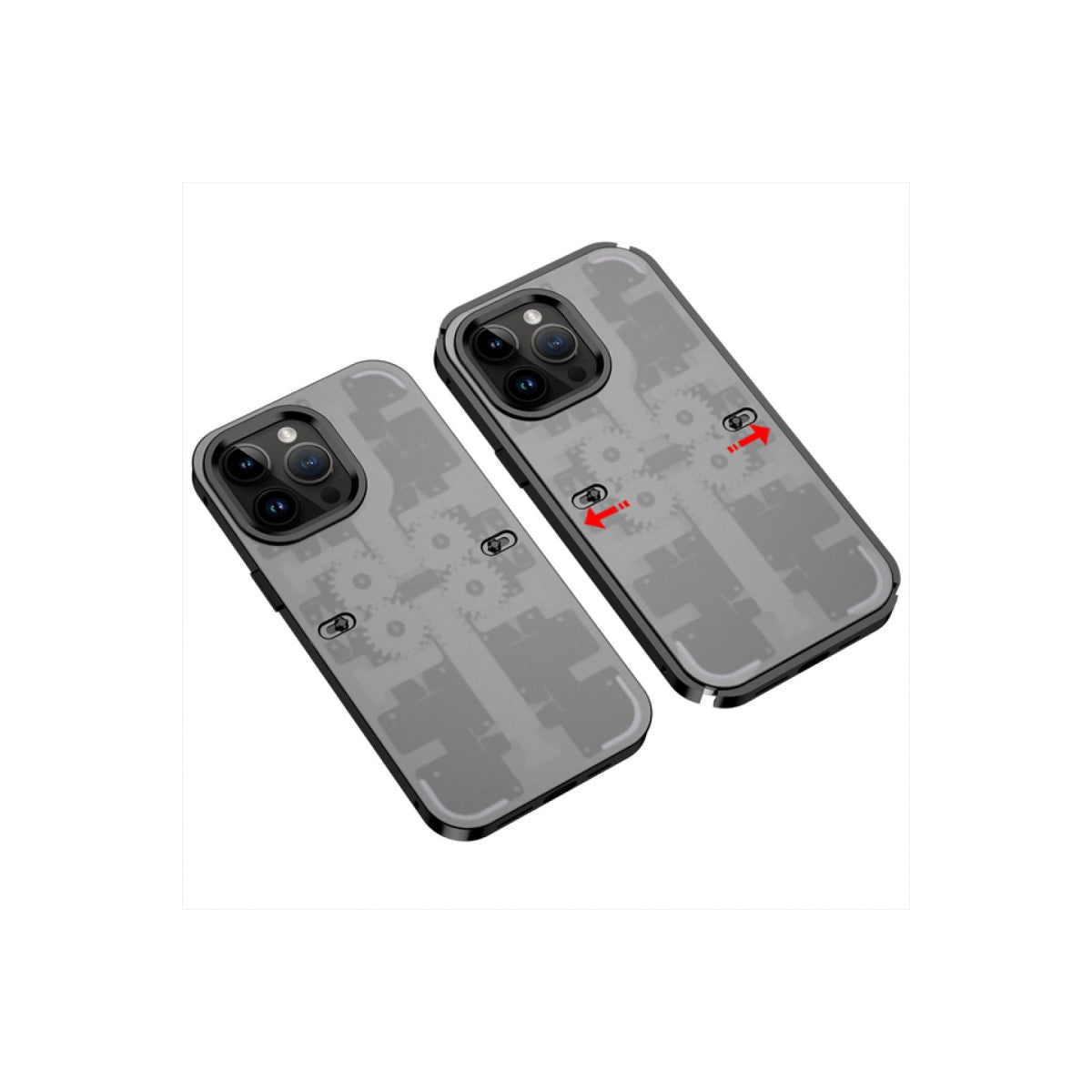 Newface iPhone 13 Pro Kılıf Mekanik Bumper Kapak