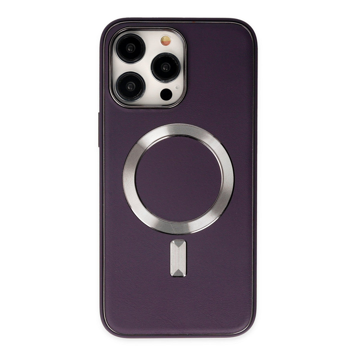 Newface iPhone 13 Pro Max Kılıf Coco Deri Magneticsafe Silikon