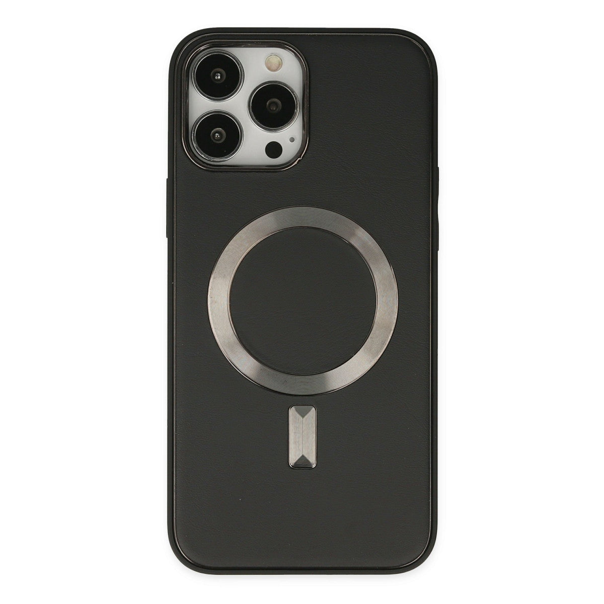 Newface iPhone 13 Pro Max Kılıf Coco Deri Magneticsafe Silikon