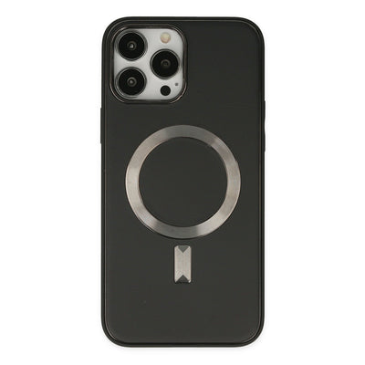 Newface iPhone 13 Pro Max Kılıf Coco Deri Magneticsafe Silikon