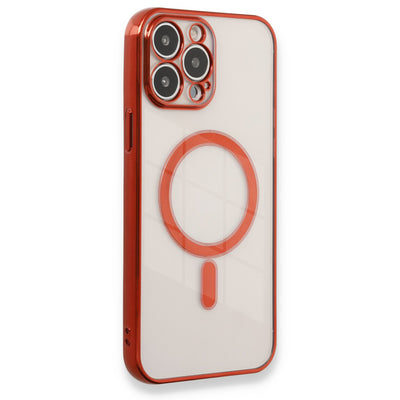 Newface iPhone 13 Pro Max Kılıf Magneticsafe Lazer Silikon