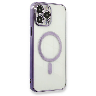 Newface iPhone 13 Pro Max Kılıf Magneticsafe Lazer Silikon