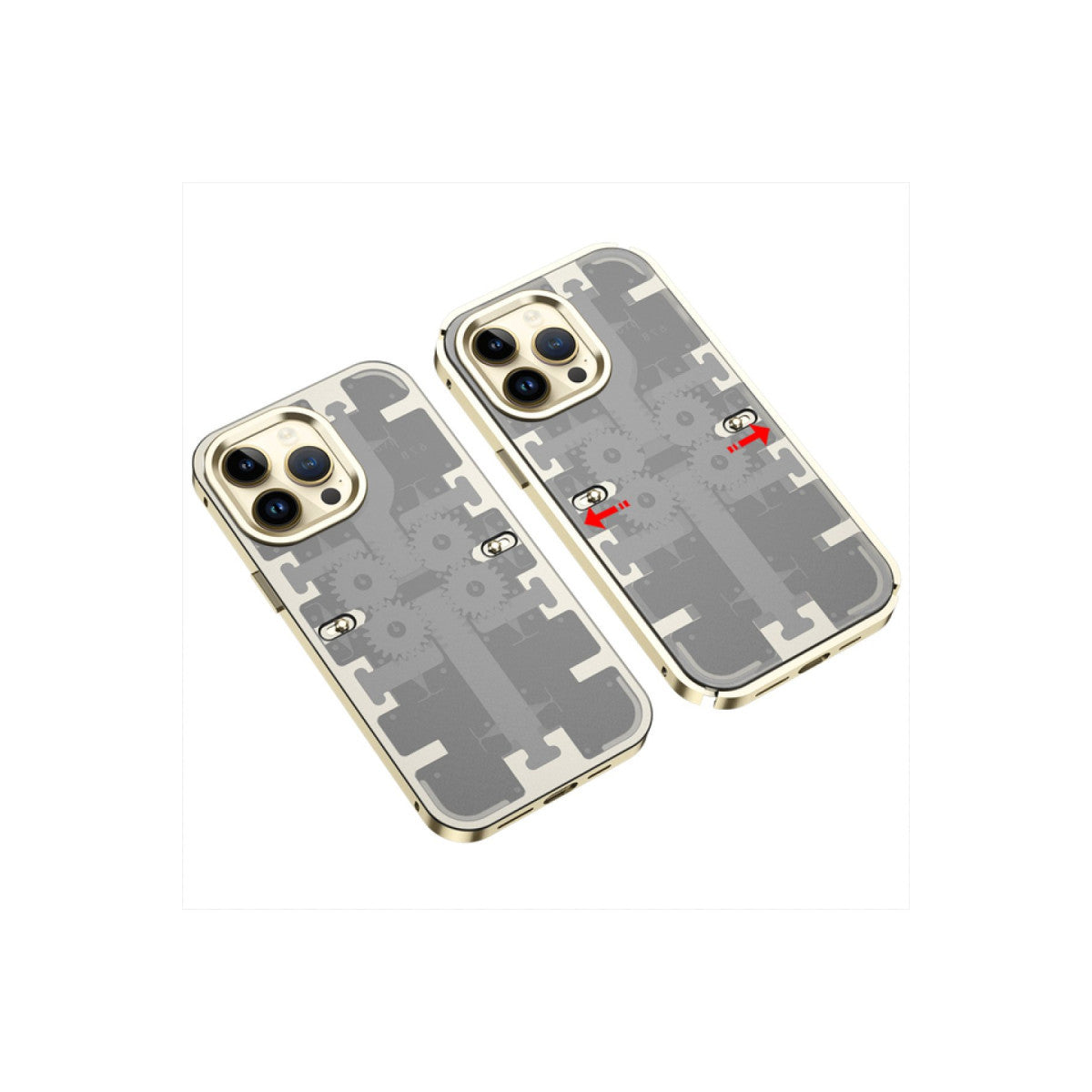 Newface iPhone 13 Pro Max Kılıf Mekanik Bumper Kapak