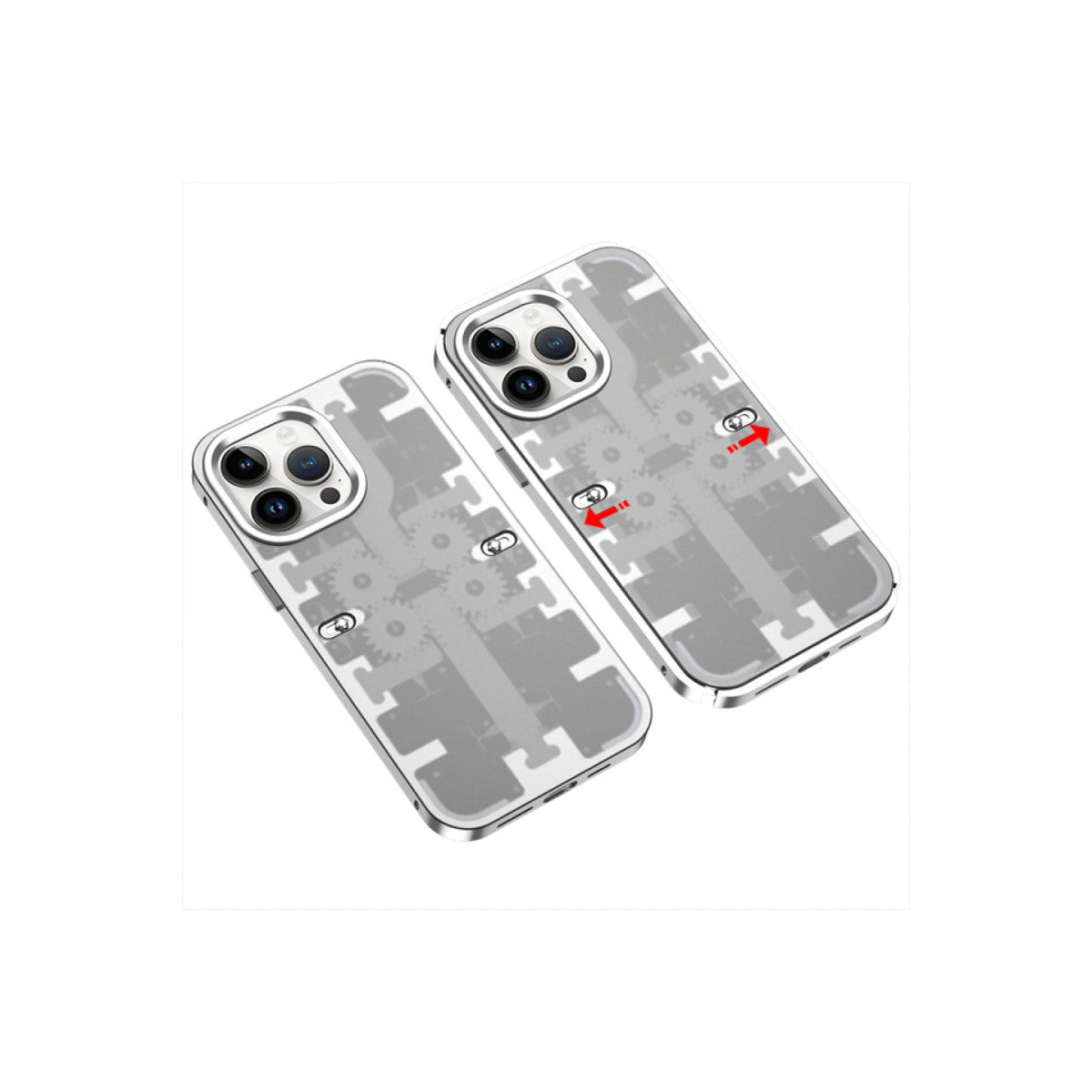 Newface iPhone 13 Pro Max Kılıf Mekanik Bumper Kapak