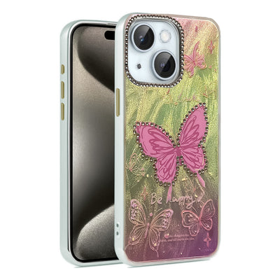 Newface iPhone 14 Kılıf Blade Aynalı Desenli Kapak