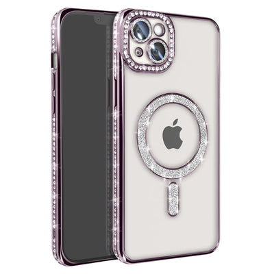 Newface iPhone 14 Kılıf Joke Simli Magneticsafe Kılıf