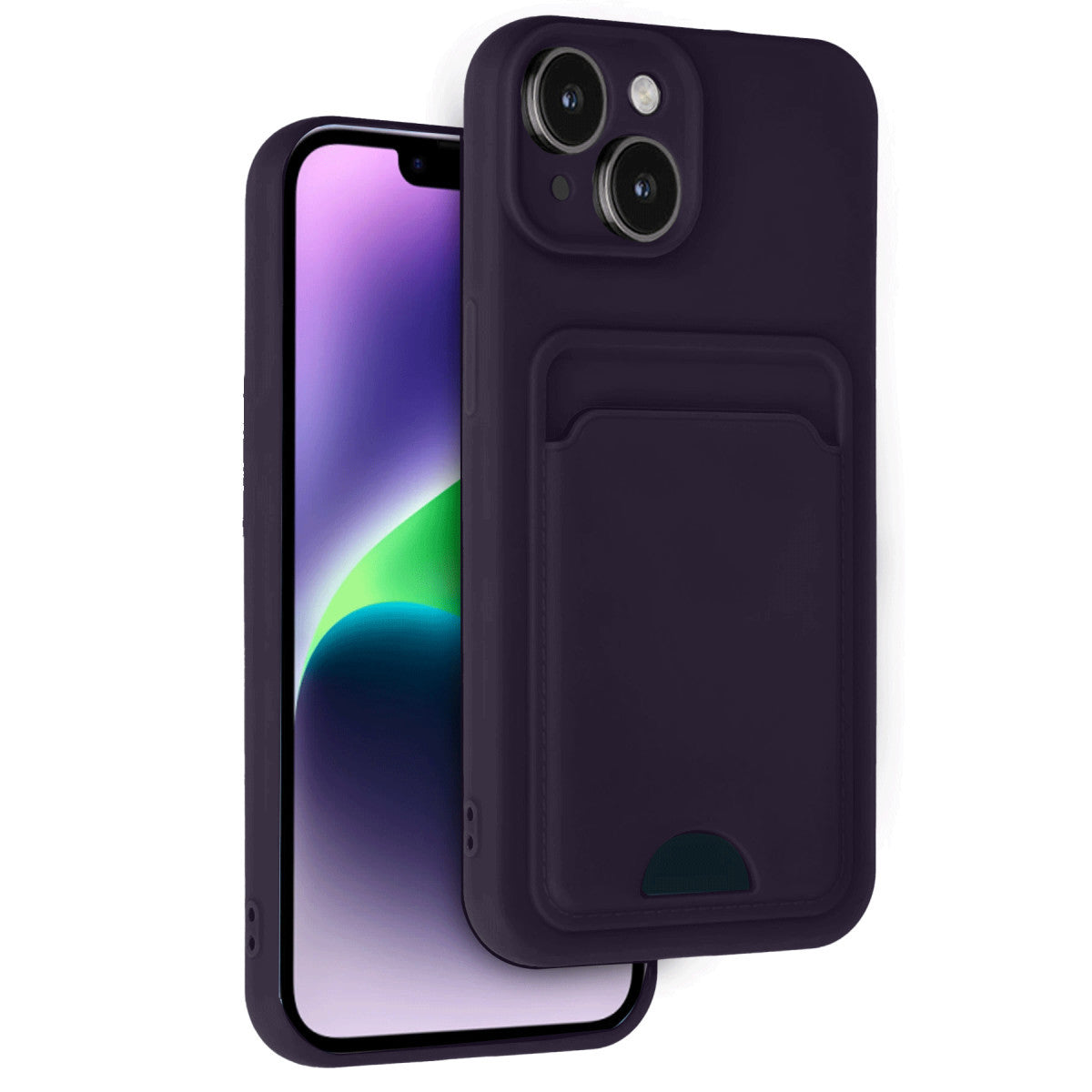Newface iPhone 14 Kılıf Kelvin Kartvizitli Silikon