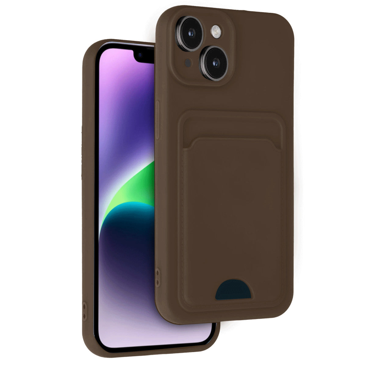Newface iPhone 14 Kılıf Kelvin Kartvizitli Silikon