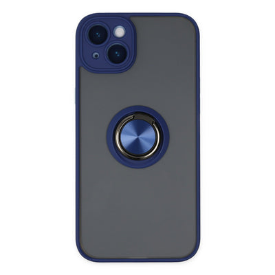 Newface iPhone 14 Kılıf Montreal Yüzüklü Silikon Kapak