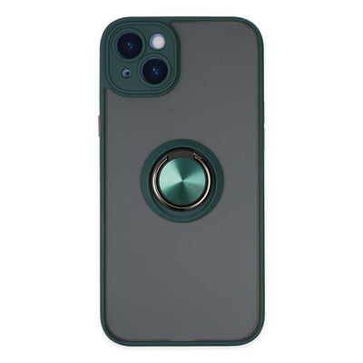Newface iPhone 14 Kılıf Montreal Yüzüklü Silikon Kapak