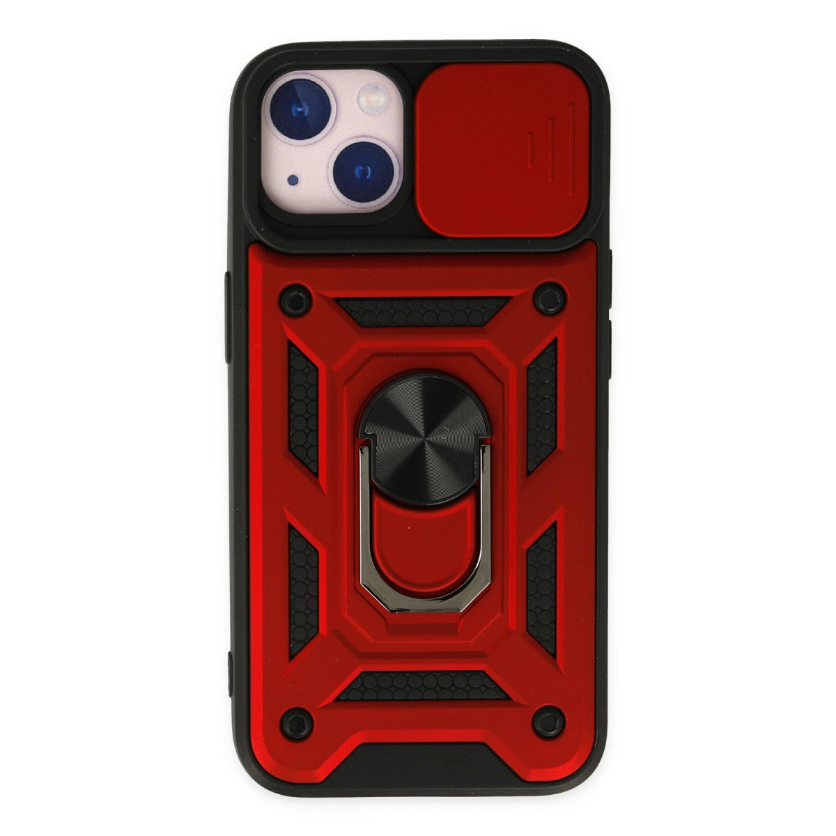 Newface iPhone 14 Kılıf Pars Lens Yüzüklü Silikon