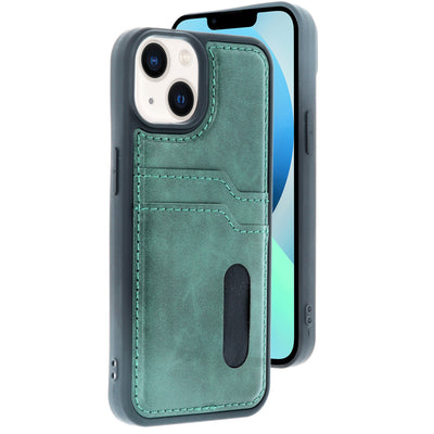 Newface iPhone 14 Kılıf Sara Kartvizitli Deri Kılıf