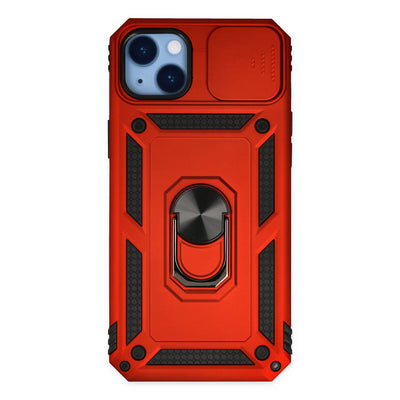 Newface iPhone 14 Plus Kılıf Pars Lens Yüzüklü Silikon