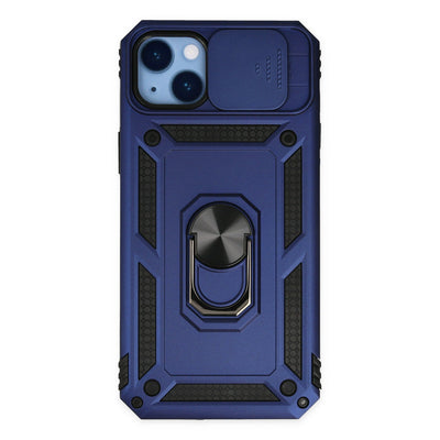 Newface iPhone 14 Plus Kılıf Pars Lens Yüzüklü Silikon