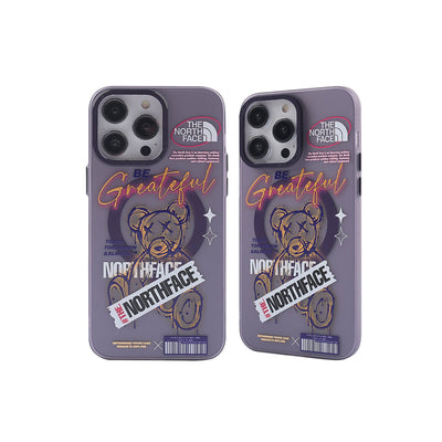 Newface iPhone 14 Pro Kılıf Apollo Magneticsafe Desenli Kapak - Apollo Mor