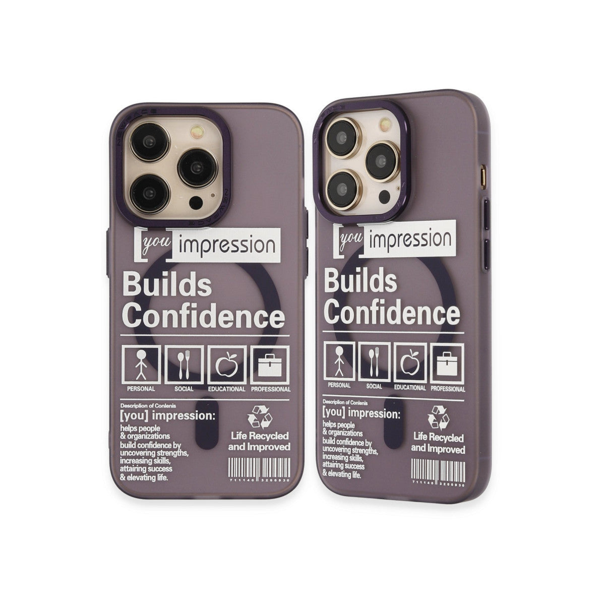Newface iPhone 14 Pro Kılıf Apollo Magneticsafe Desenli Kapak - Apollo Mor