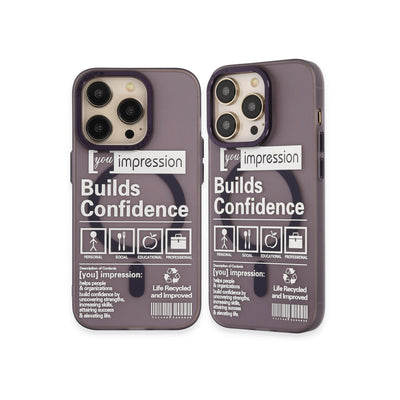 Newface iPhone 14 Pro Kılıf Apollo Magneticsafe Desenli Kapak - Apollo Mor