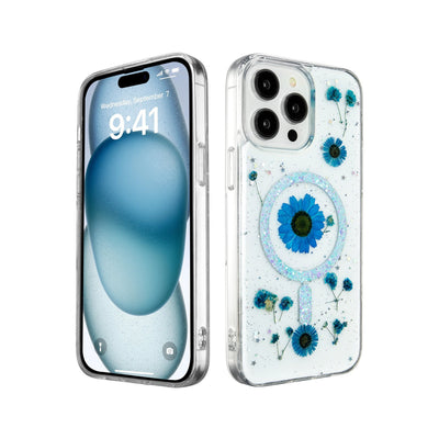 Newface iPhone 14 Pro Kılıf Daisy Simli Magsafe Kapak