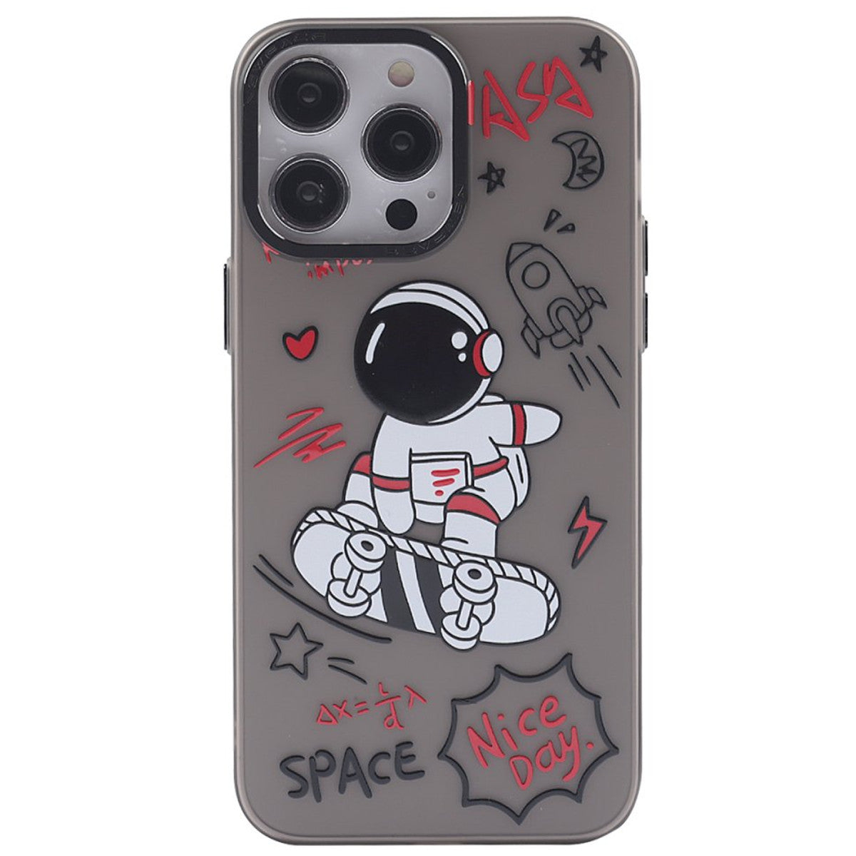 Newface iPhone 14 Pro Kılıf Prada Desenli Kapak - Prada Mor