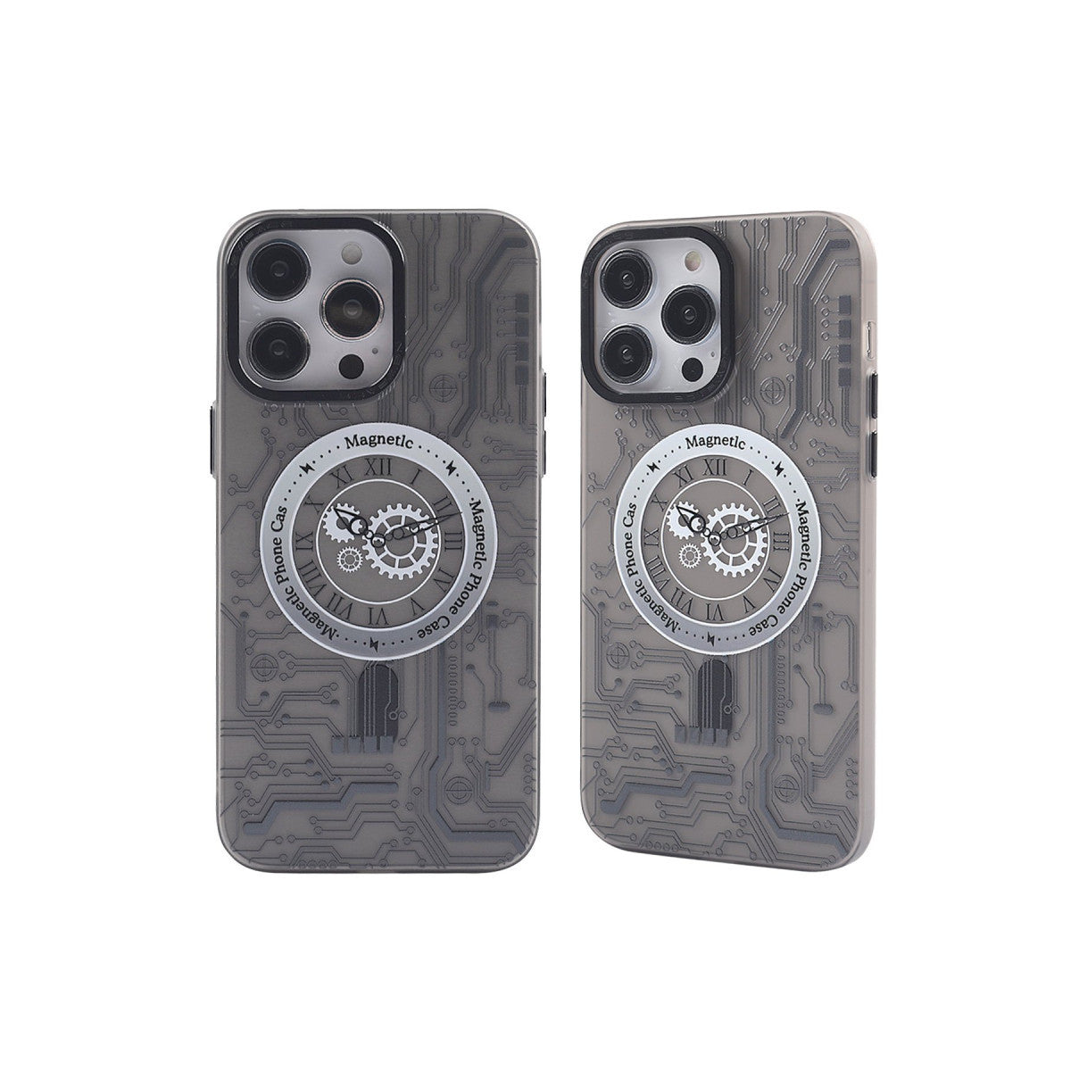 Newface Apple iPhone 14 Pro Max Kılıf Apollo Magneticsafe Desenli Kapak - Apollo Siyah
