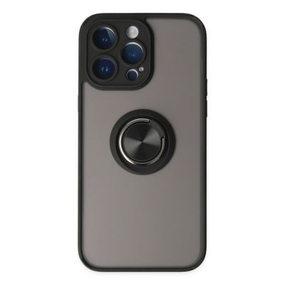Newface iPhone 14 Pro Max Kılıf Montreal Yüzüklü Silikon Kapak