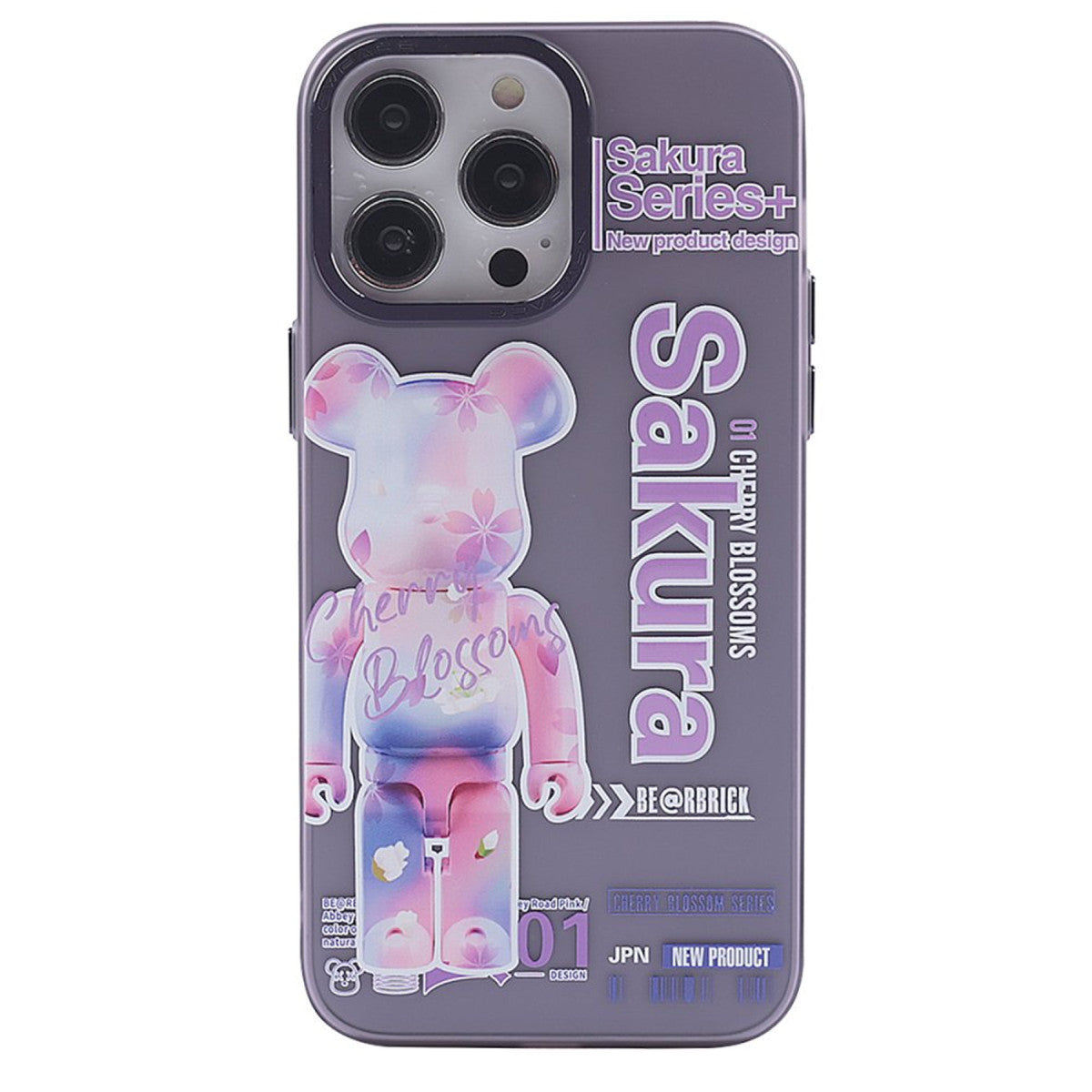 Newface iPhone 14 Pro Max Kılıf Prada Desenli Kapak - Prada Mor