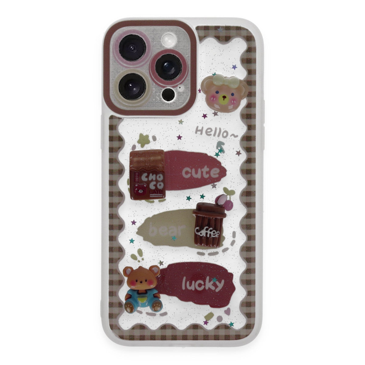 Newface iPhone 14 Pro Max Kılıf Sweet Desenli Silikon Kapak