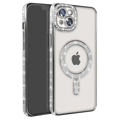 Newface iPhone 15 Kılıf Joke Simli Magneticsafe Kılıf
