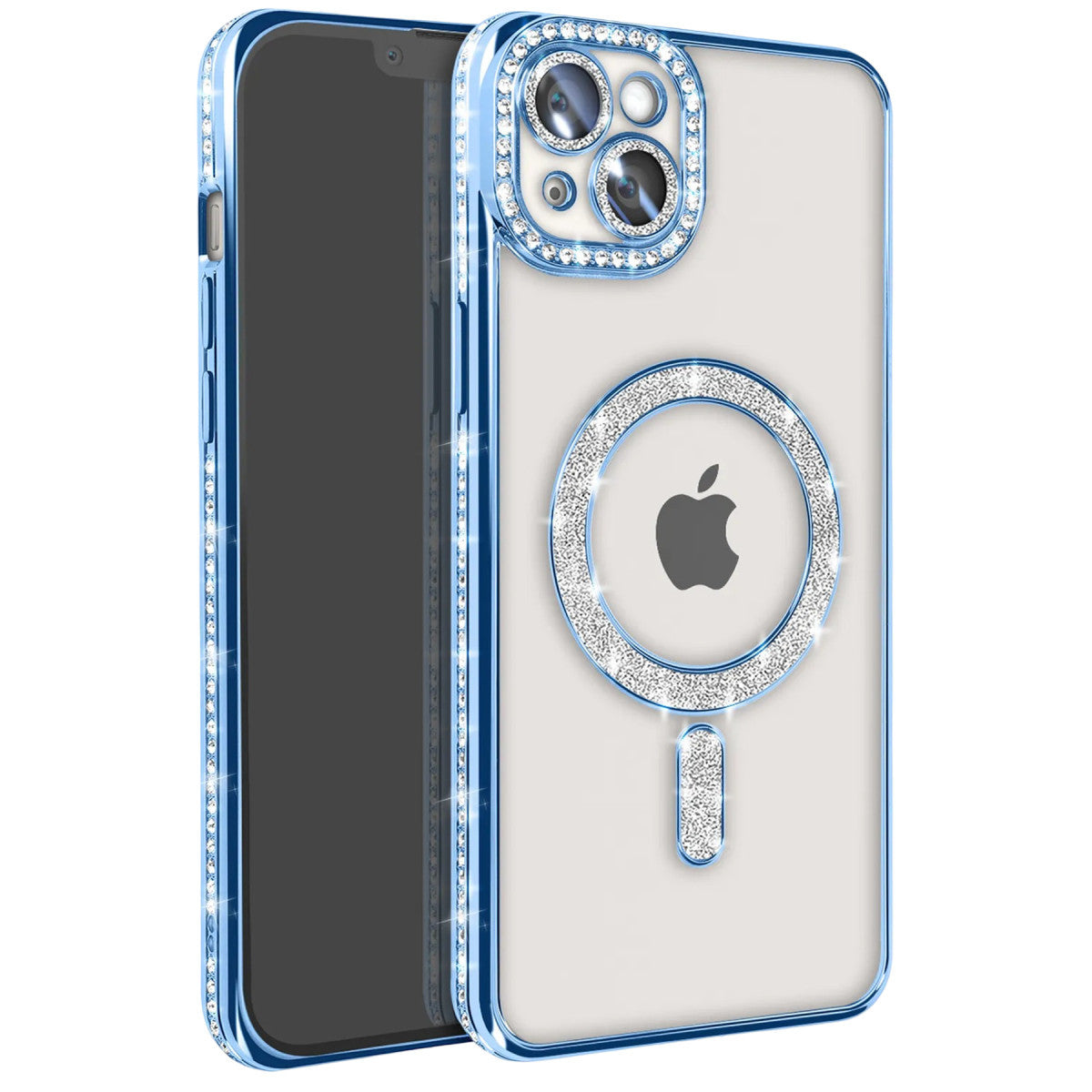 Newface iPhone 15 Kılıf Joke Simli Magneticsafe Kılıf
