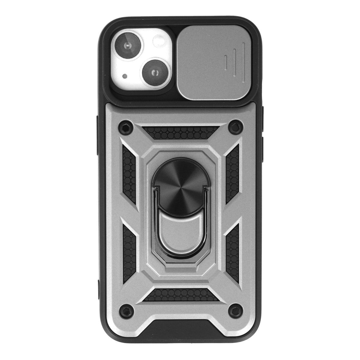 Newface iPhone 15 Kılıf Pars Lens Yüzüklü Silikon